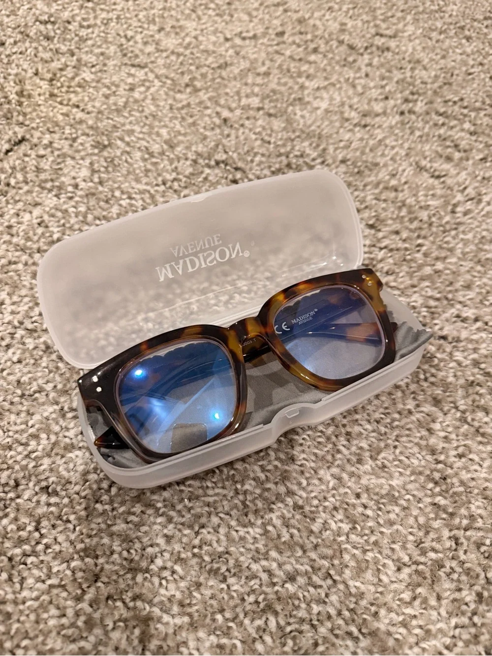 Madison Ave Blue Light Tortoiseshell Glasses
